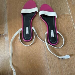 Balenciaga pink and white sandals 38